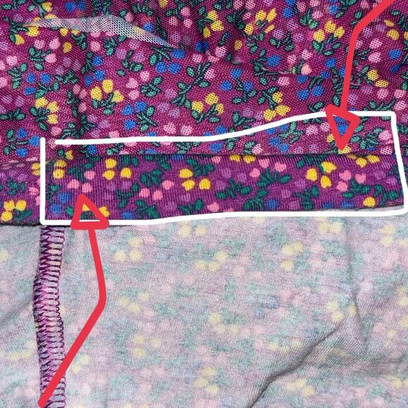 Matilda Jane Walking On a Cloud Mesh Babydoll Top Purple Women's Size Medium - Picture 16 of 16